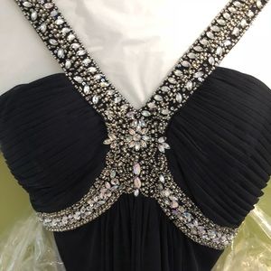 Long Prom Dress w/ gem detailing